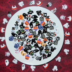 Random Halloween Resin Charms for Crafts - 10-50 Pcs Beads Ornaments