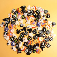 Random Halloween Resin Charms for Crafts - 10-50 Pcs Beads Ornaments