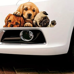 Creative Puppy Car Stickers Waterproof Scratch Stickers for Car Truck