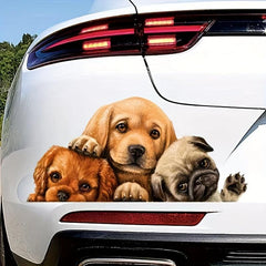 Creative Puppy Car Stickers Waterproof Scratch Stickers for Car Truck