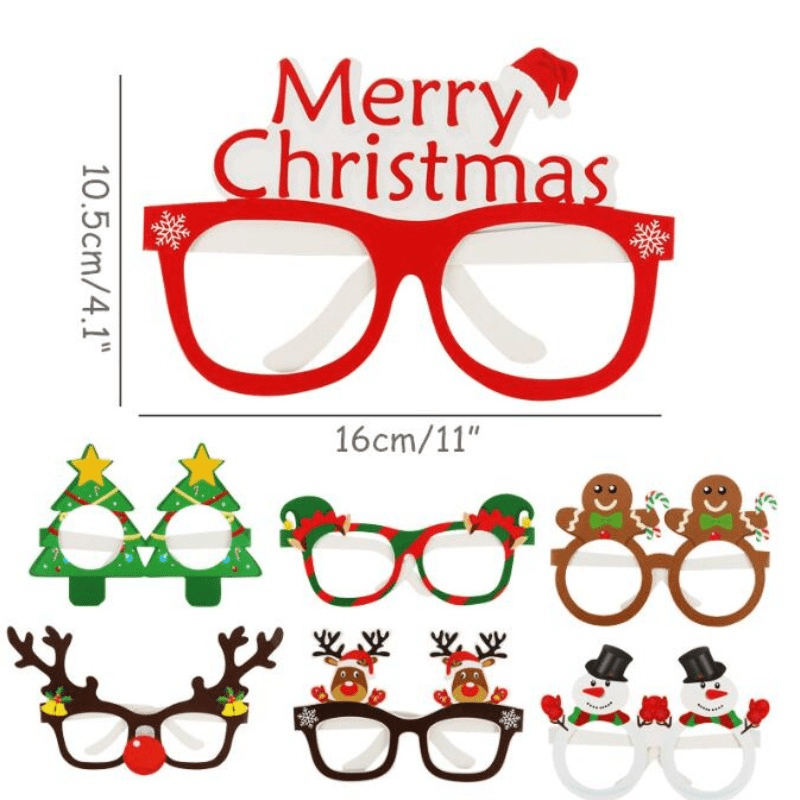 Festive Glasses Set for Christmas Birthdays Weddings Parties