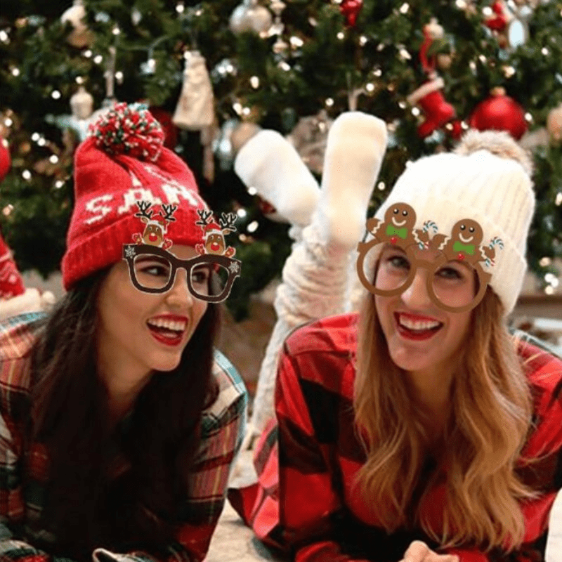 Festive Glasses Set for Christmas Birthdays Weddings Parties