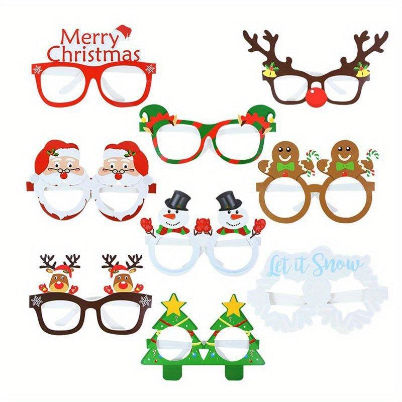 Festive Glasses Set for Christmas Birthdays Weddings Parties