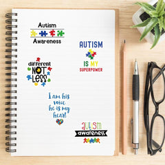 50pcs Cartoon Care Awareness Stickers for Teens and Adults