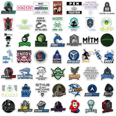 50pcs Hacker Stickers Waterproof DIY Room Decoration For Teens Adults