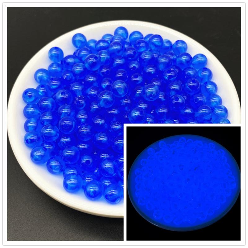 Luminous Acrylic Round Beads Glow In The Dark Fishing Spacer Beads