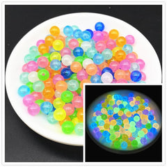 Luminous Acrylic Round Beads Glow In The Dark Fishing Spacer Beads