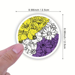 500pcs LGBT Pride Stickers Roll for Laptop Scrapbook Water Bottle