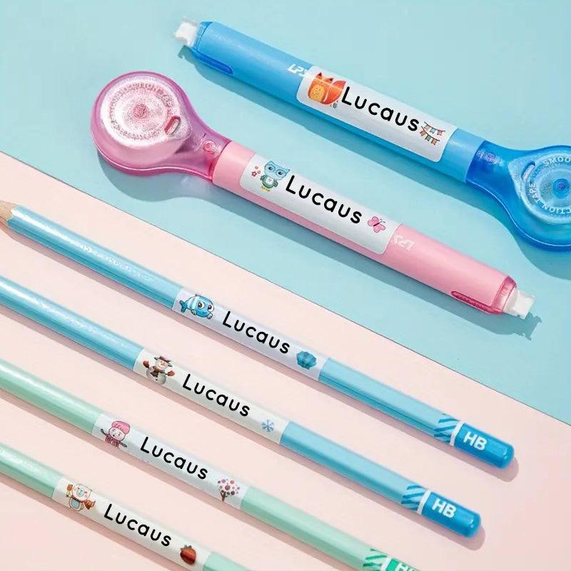 Custom Waterproof Name Tag Stickers for Kids School Office