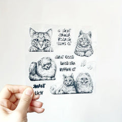 Dog DIY Scrapbook Decoration Silicone Stamp