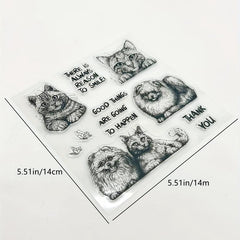 Dog DIY Scrapbook Decoration Silicone Stamp
