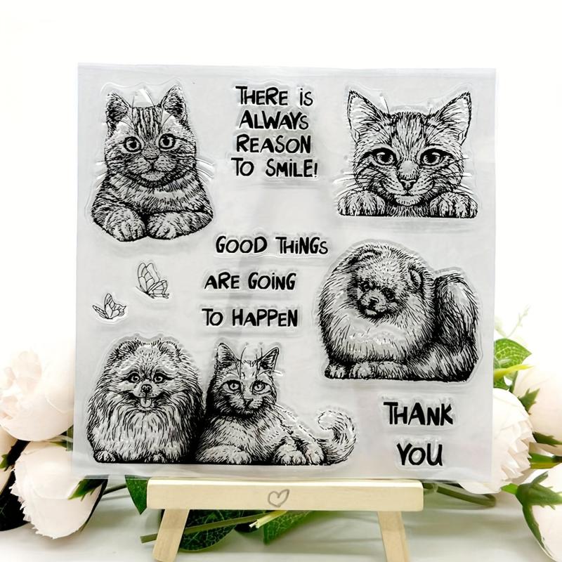 Dog DIY Scrapbook Decoration Silicone Stamp