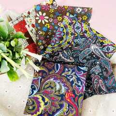 5pcs 24 89 24 Bohemian Quilted Quarter Cotton Fabric Bundles