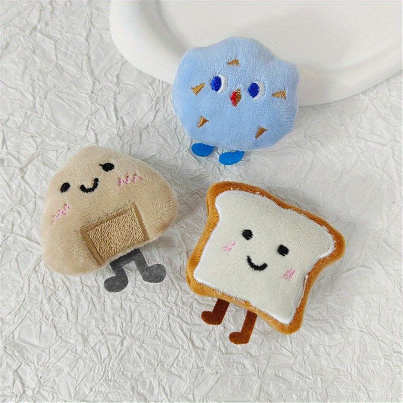 Rice Balls Biscuits Bread Dolls Plush Cotton filled Accessories 