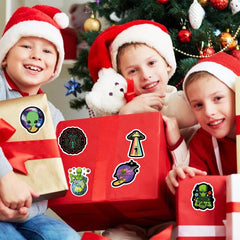 500pcs Cartoon Alien Label Stickers DIY Tape For Phone Computer Wall