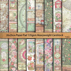 15pcs Retro Paper Journal Decoration Stickers for DIY Crafts and Stationery