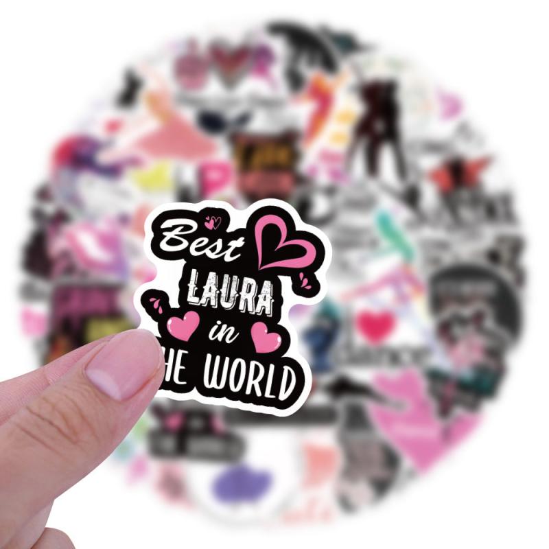 60pcs Cartoon Dance Stickers for DIY Phone Case Laptops Cars