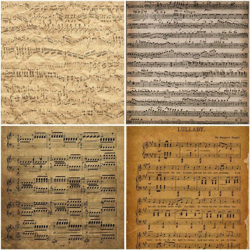 12pcs Retro Paper Journal Decoration Diy Crafts Stationery Arts