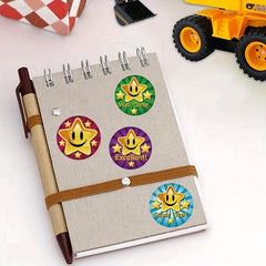 500PCS Round Colorful Star Reward Encouragement Stickers