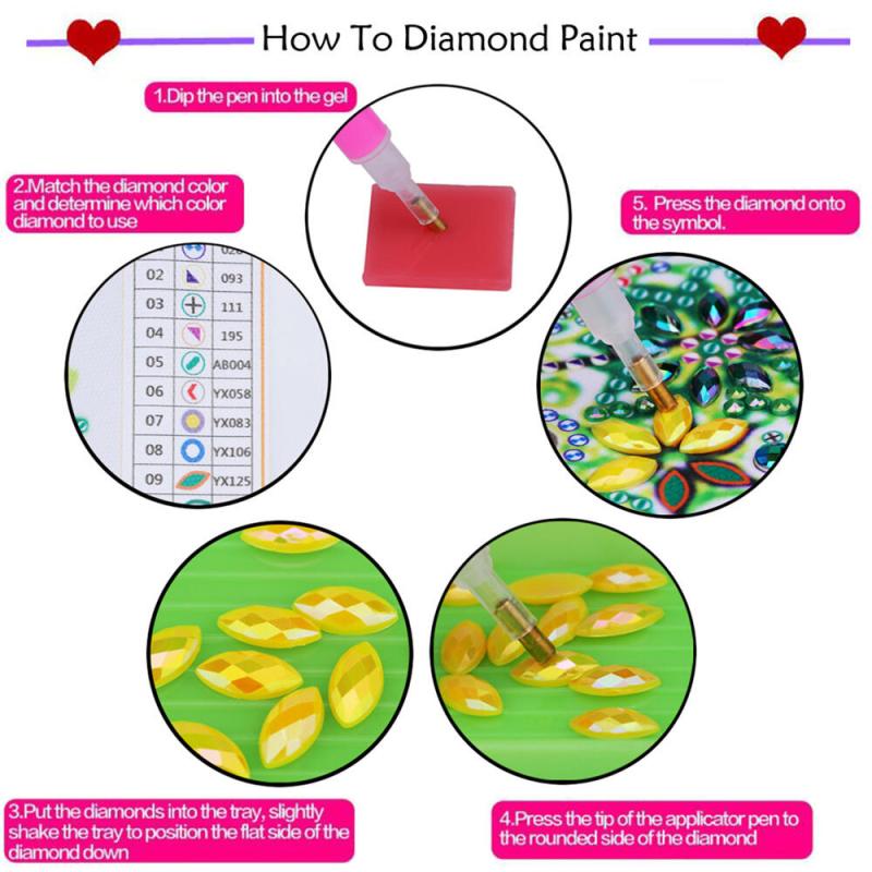 DIY Diamond Painted Canvas Bag 5D Crystal Cross Stitch Painted Handbag