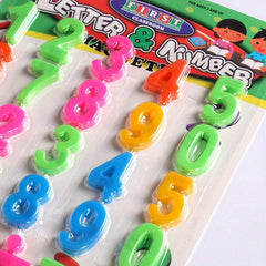 26 Magnetic Plastic Digital Stickers for Early Education Toys