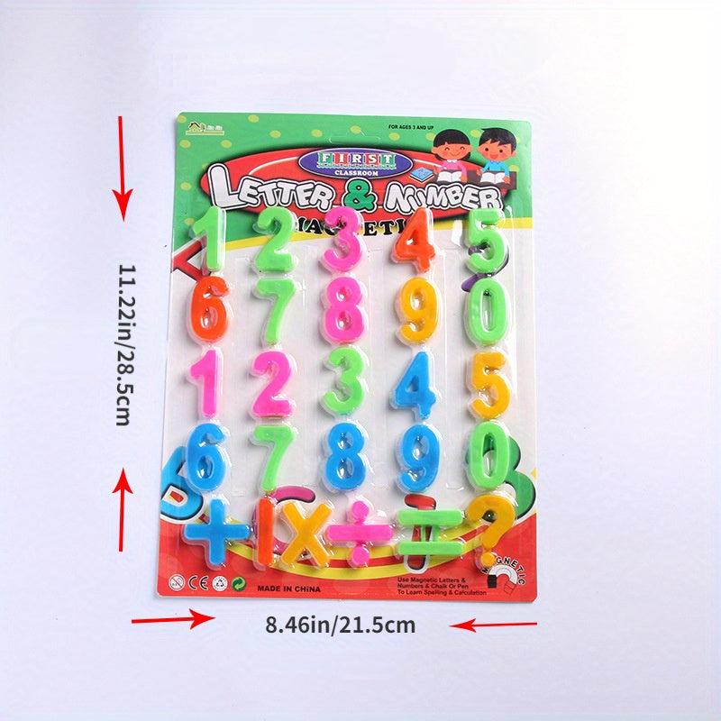 26 Magnetic Plastic Digital Stickers for Early Education Toys