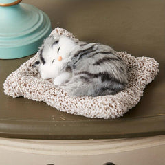Realistic Small Cat Plush Toy for Home Decor
