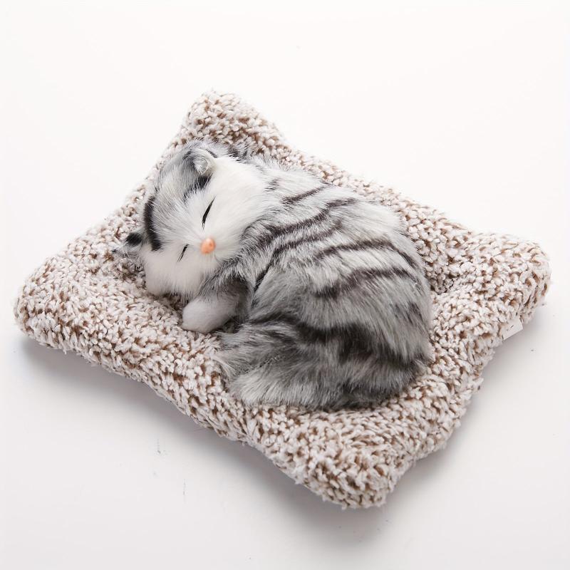 Realistic Small Cat Plush Toy for Home Decor