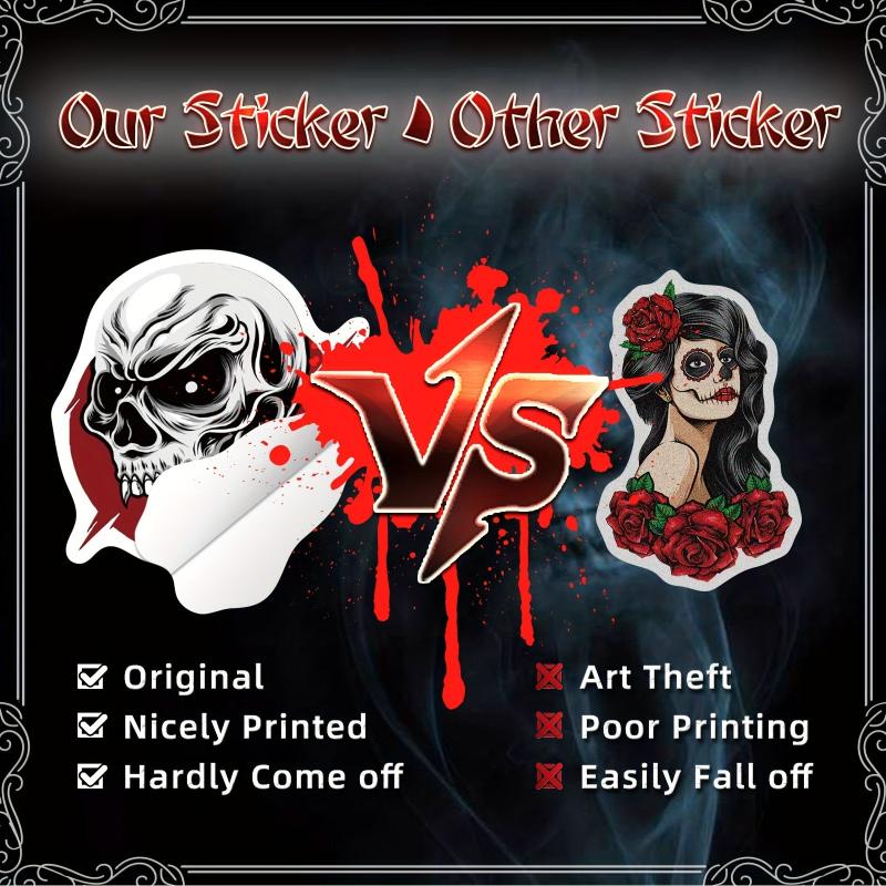 200pcs Gothic Stickers Pack For Teens Vinyl Punk Gothic Stickers