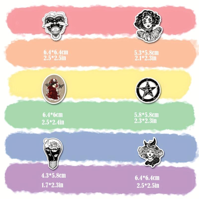 200pcs Gothic Stickers Pack For Teens Vinyl Punk Gothic Stickers