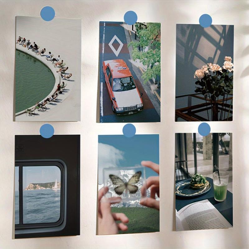 10pcs Art Landscape Postcard Wall Stickers