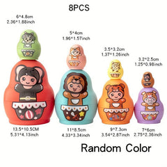 Colorful Matryoshka Doll Toy Stacking Fun Toy