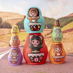 Colorful Matryoshka Doll Toy Stacking Fun Toy