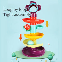 Ball Track Tower Educational Toy with Rolling Balls