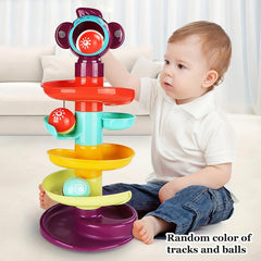Ball Track Tower Educational Toy with Rolling Balls