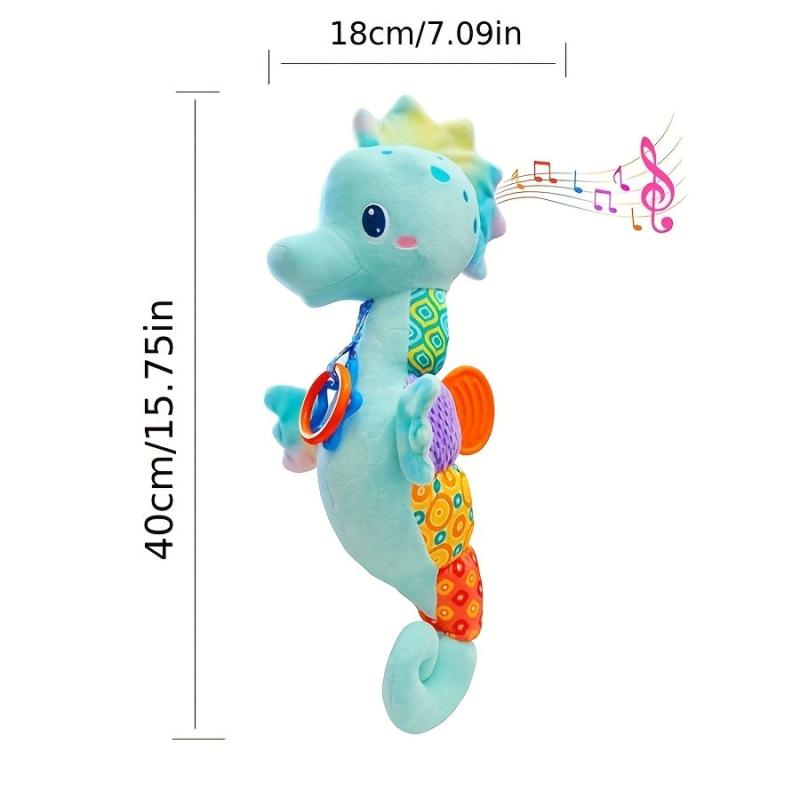GIRLA Soft Plush Seahorse Toy w/ Bell Great for Holiday Autumn Thanksgivi