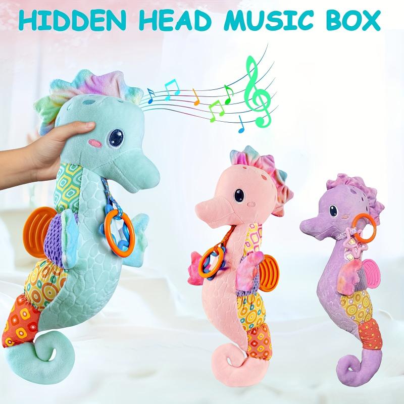 GIRLA Soft Plush Seahorse Toy w/ Bell Great for Holiday Autumn Thanksgivi
