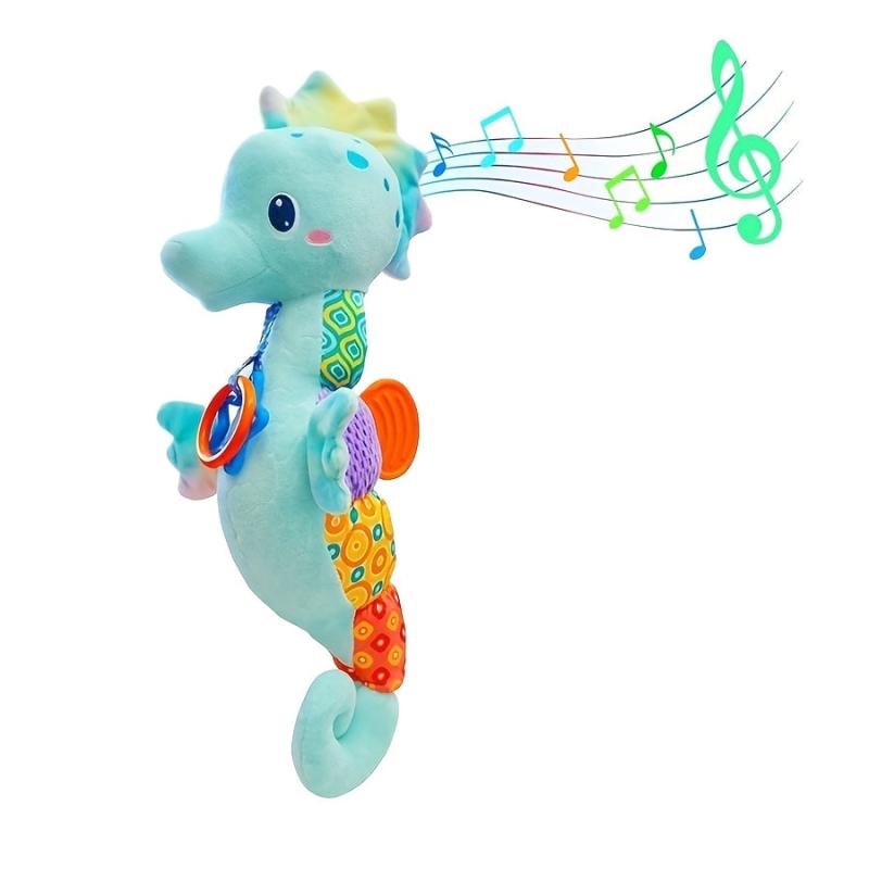 GIRLA Soft Plush Seahorse Toy w/ Bell Great for Holiday Autumn Thanksgivi