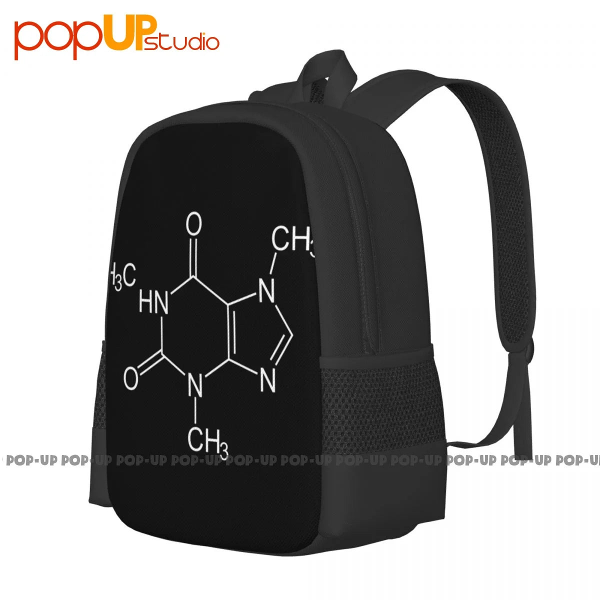 Caffeine Molecule Backpack Large Capacity Bookbag