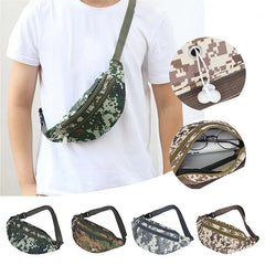 Camouflage Men Waist Pack Male Waist Belt Bags Durable Fanny Canvas Hip Bum Spor