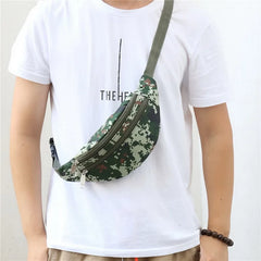 Camouflage Men Waist Pack Zipper Pocket Military Bag
