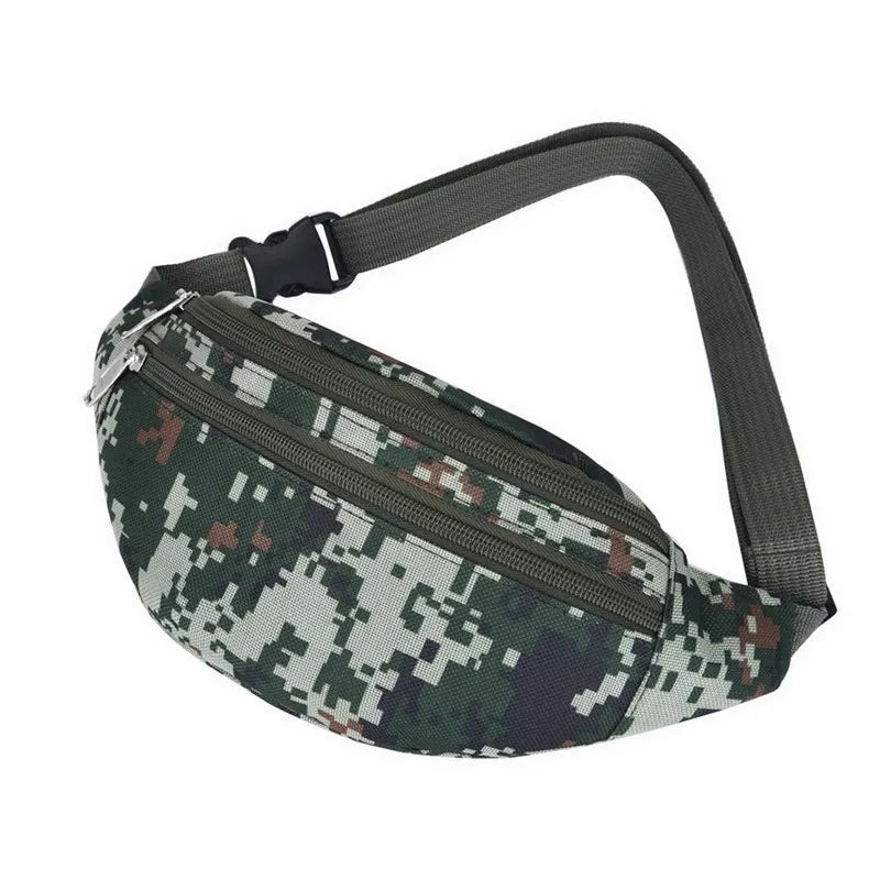 Camouflage Men Waist Pack Zipper Pocket Military Bag