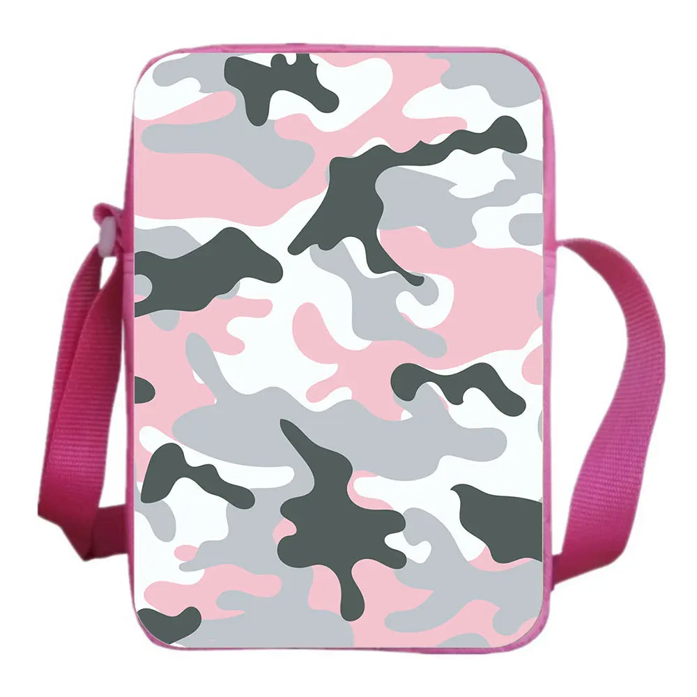 Camouflage Shoulder Bag Messenger Bags Men Casual School Mochila Rucksack