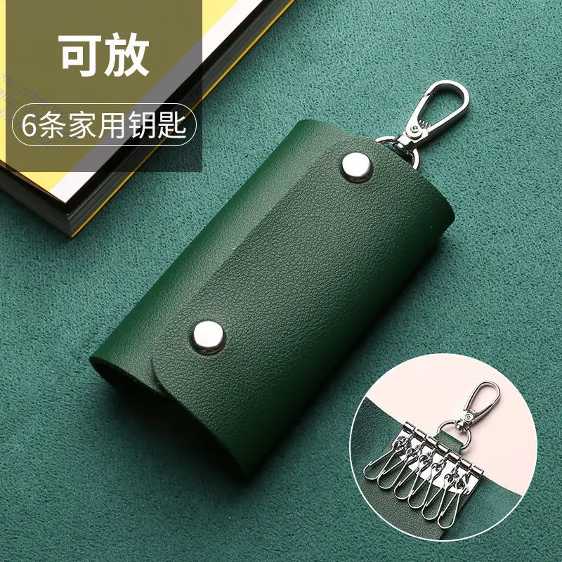 Keychain Wallets PU Leather Men Women Casual Style Car Key Holder