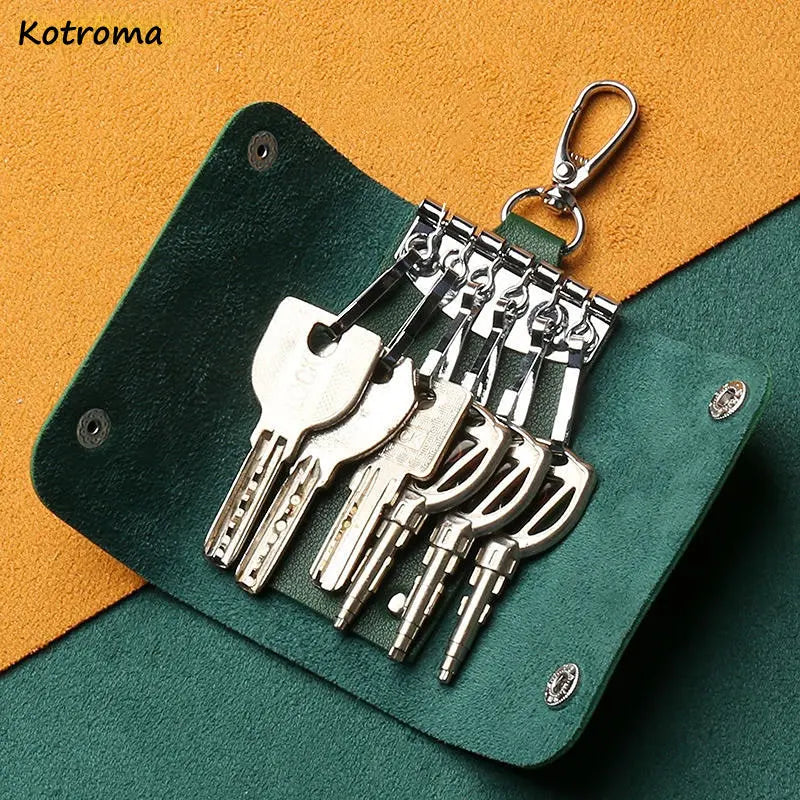 Keychain Wallets PU Leather Men Women Casual Style Car Key Holder