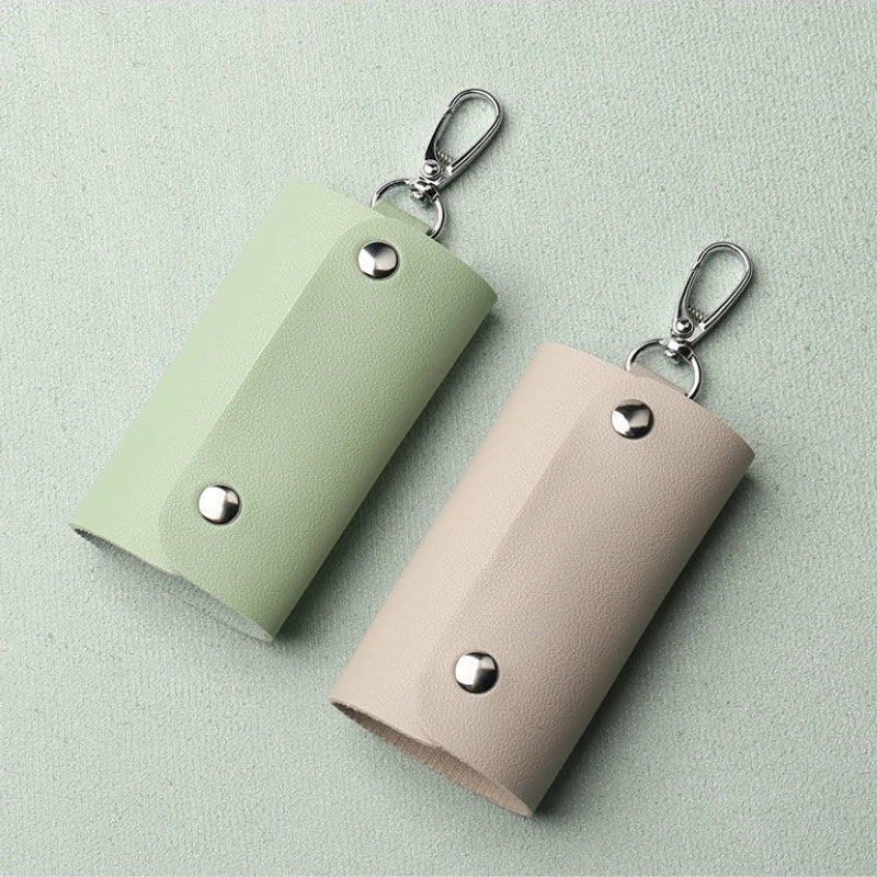 Keychain Wallets PU Leather Men Women Casual Style Car Key Holder