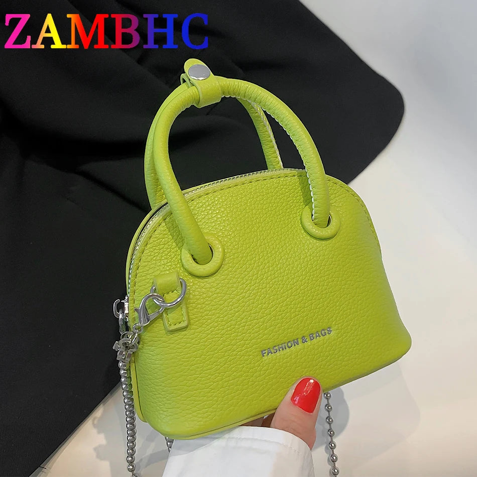 Mini PU Leather Shoulder Bag for Women Small Totes Bag