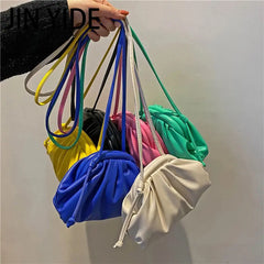 Candy PU Leather Crossbody Bag For Women