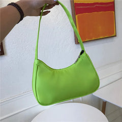 Candy Women Nylon Hobo Shoulder Bag Large Capacity Armpit Clutch Purse