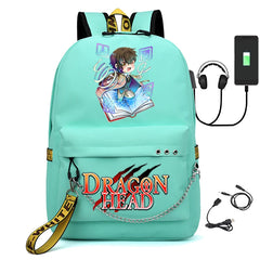 Canvas Anime Bungo Stray Dogs Girls USB Charging Backpack